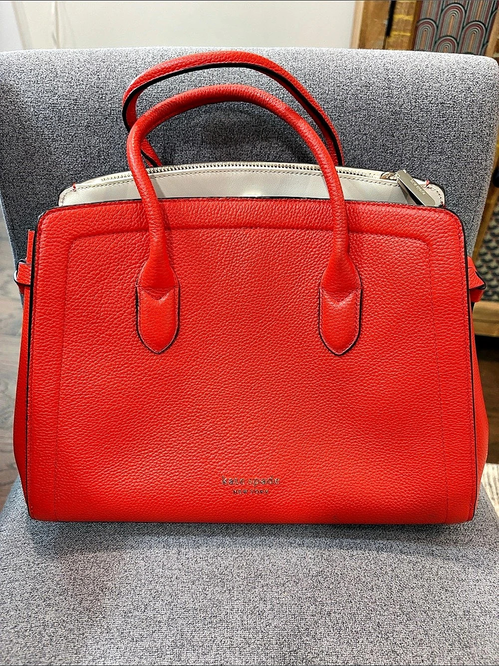 Kate Spade Knott Large tomato Red satchel